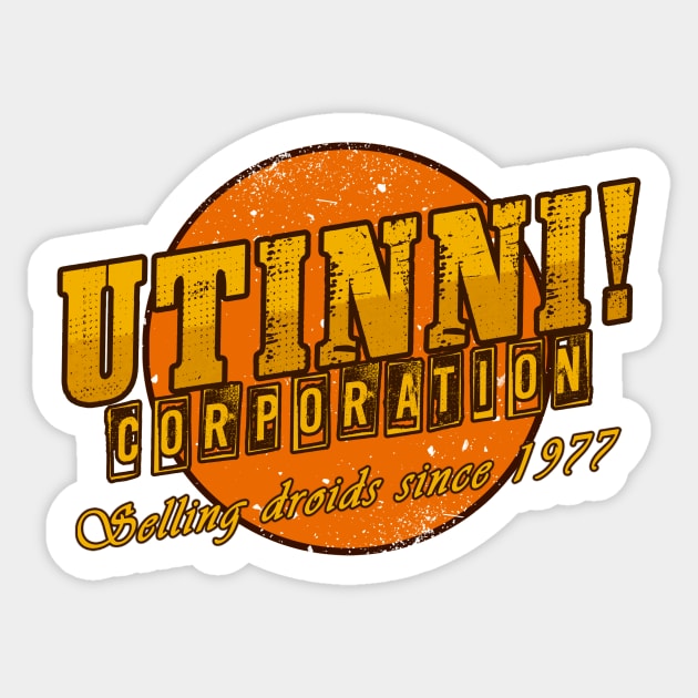 Utinni! Sticker by VanHand